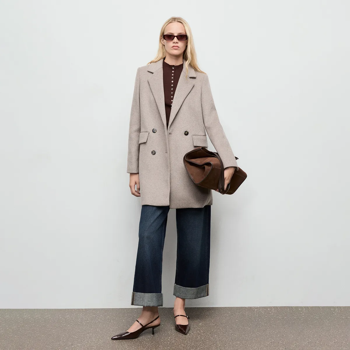 MANGO - Abrigo Mujer Mango