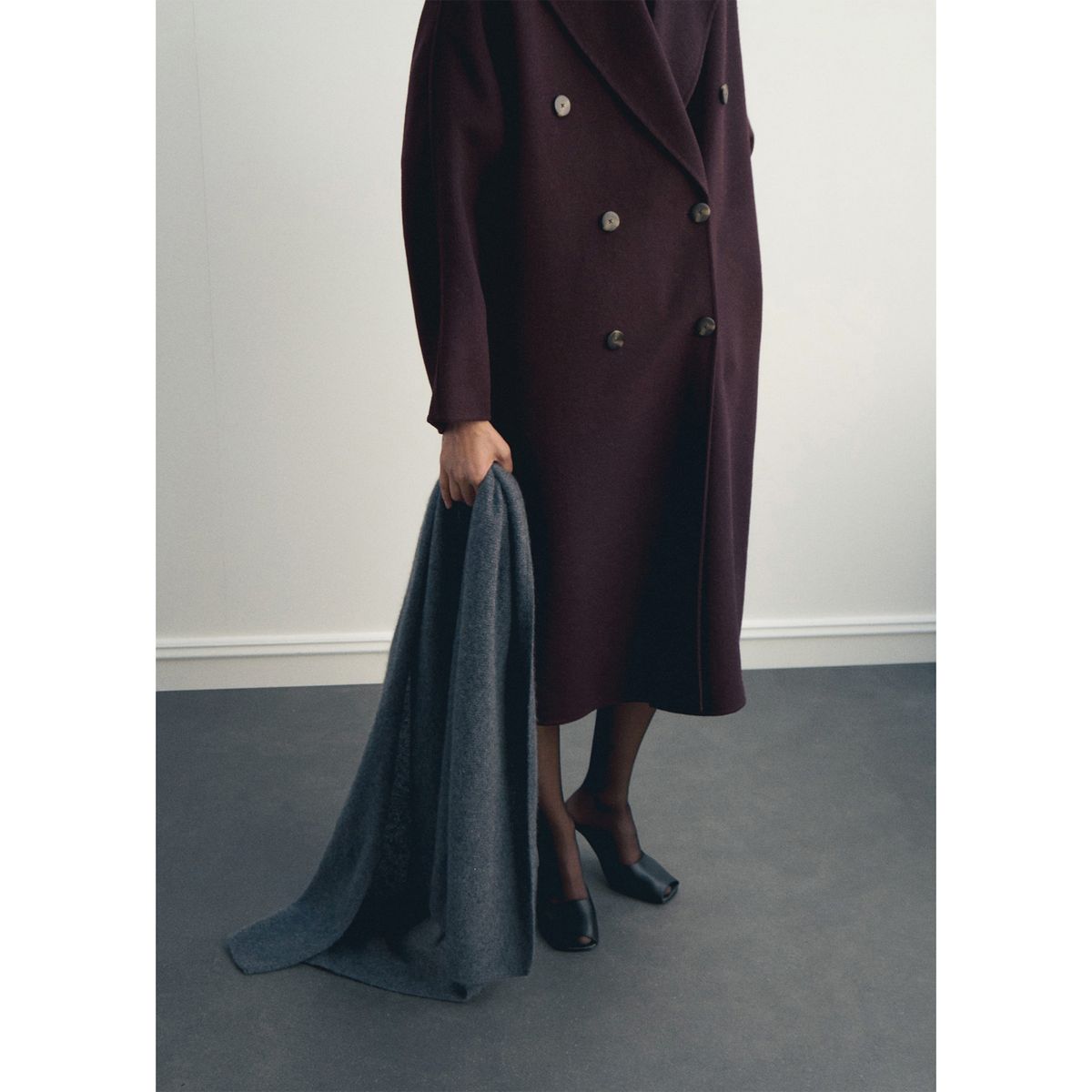 MANGO - Abrigo Largo Mujer Mango