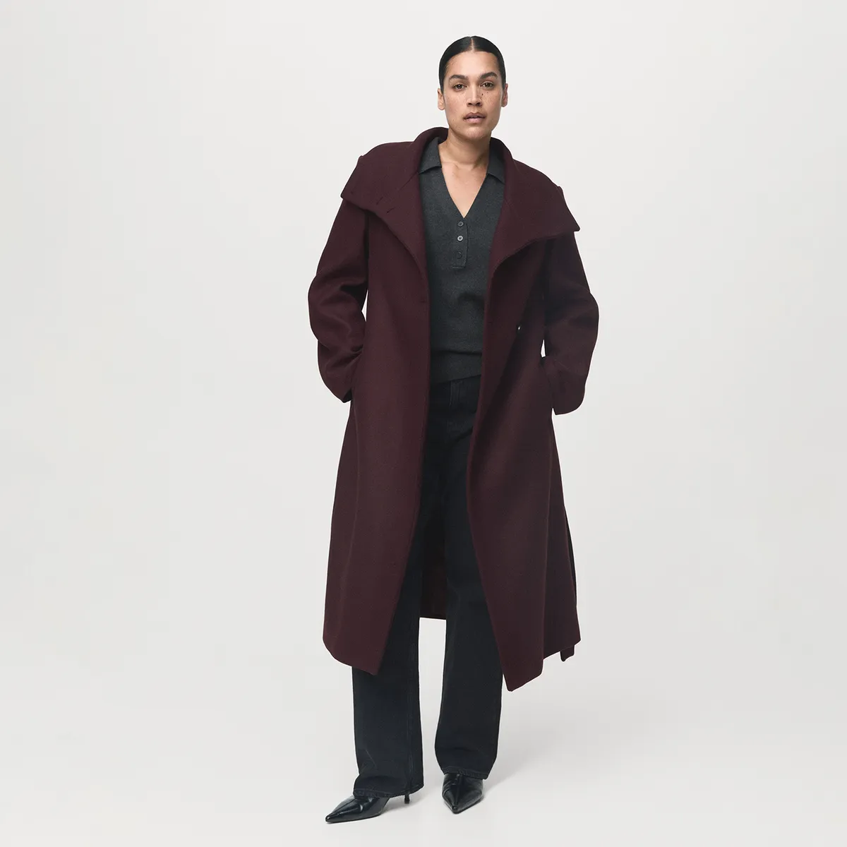 MANGO - Abrigo Mujer Mango