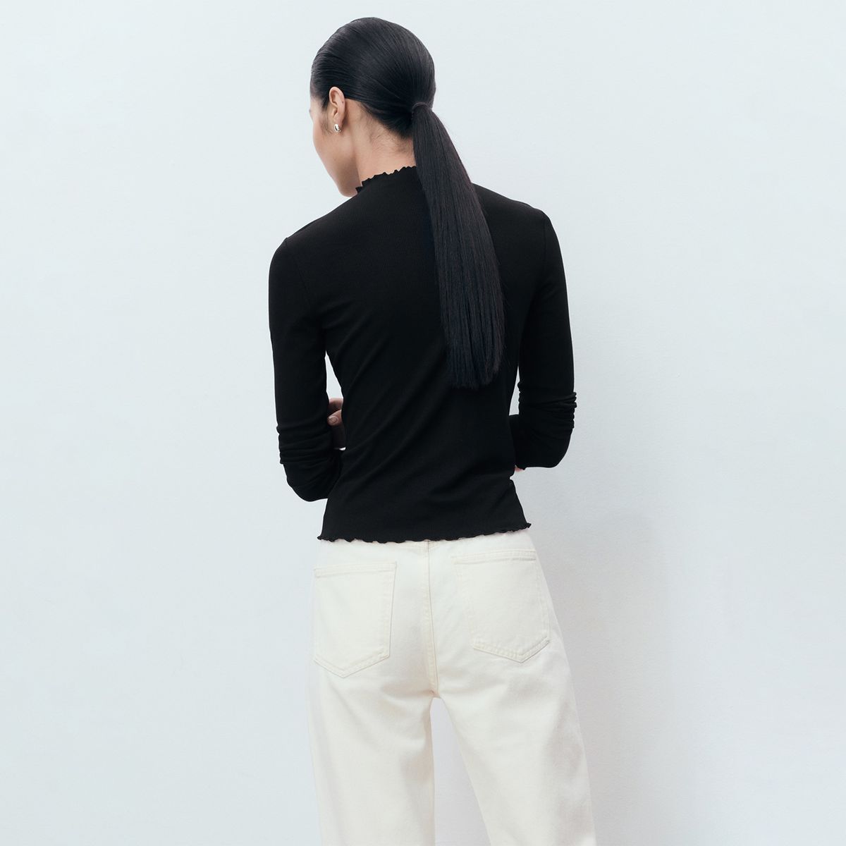 MANGO - Polo Manga Larga Mujer Mango