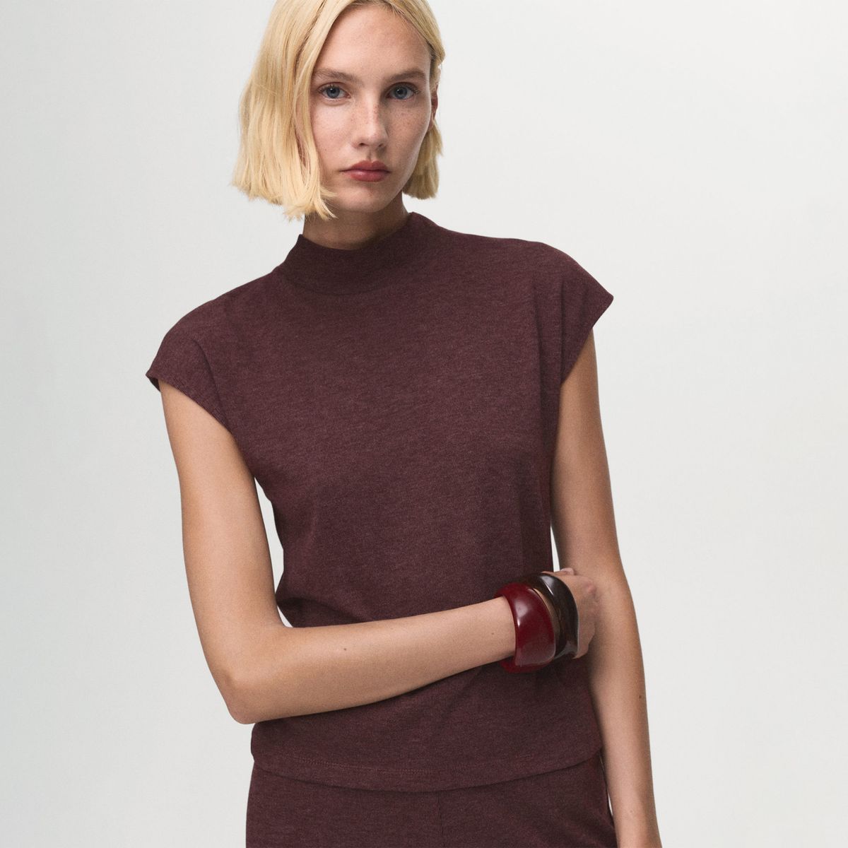 MANGO - Polo Manga Corta Mujer Mango