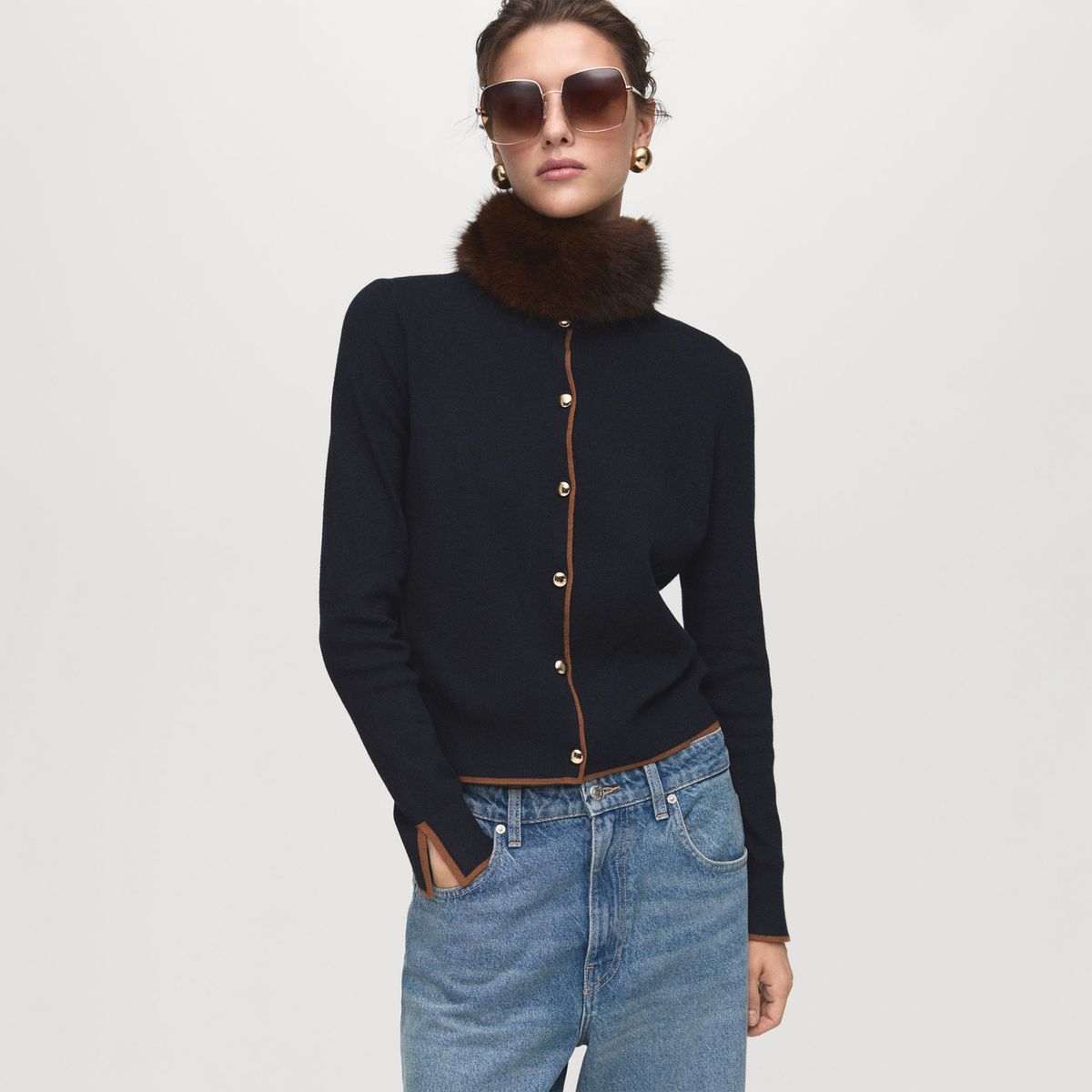 MANGO - Cardigan Mujer Mango