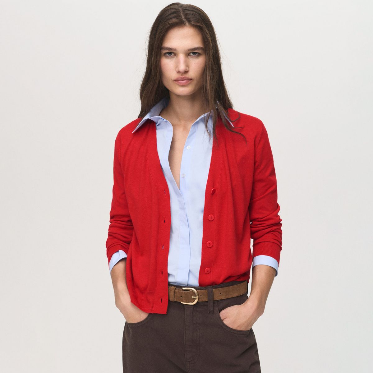 MANGO - Cardigan Mujer Mango