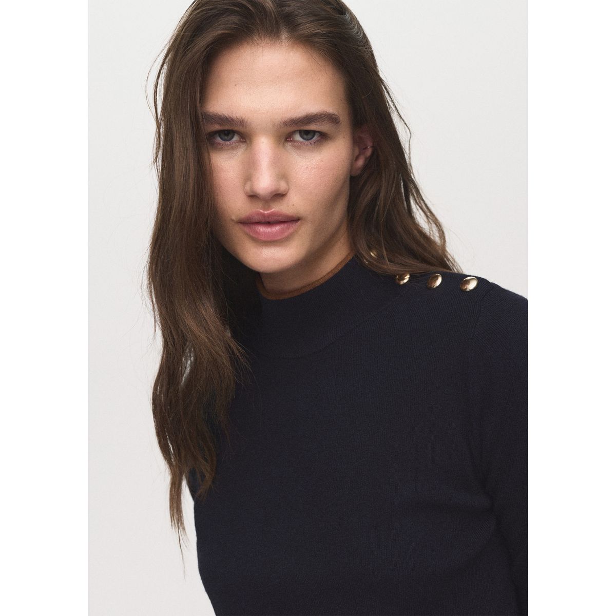 MANGO - Chompa Manga Larga Mujer Mango