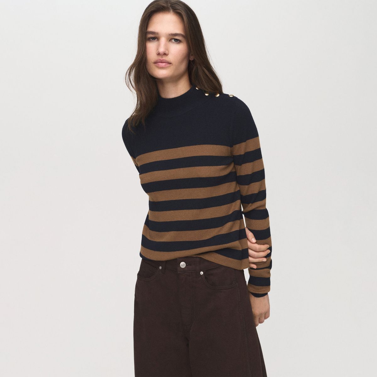 MANGO - Chompa Manga Larga Mujer Mango