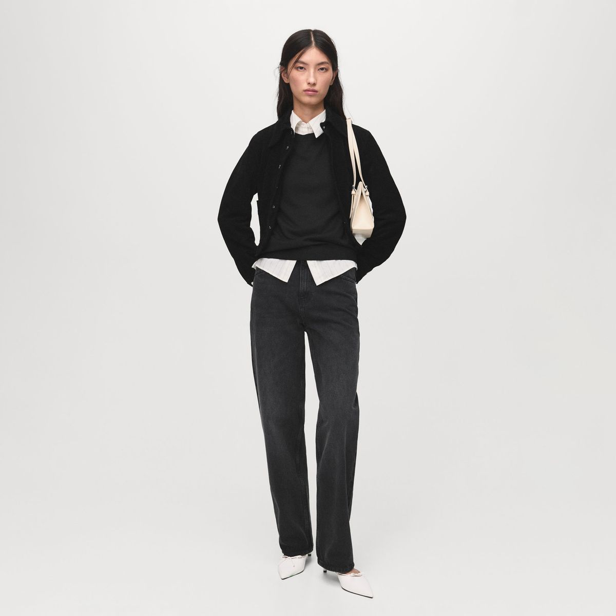 MANGO - Chompa Manga Larga Mujer Mango