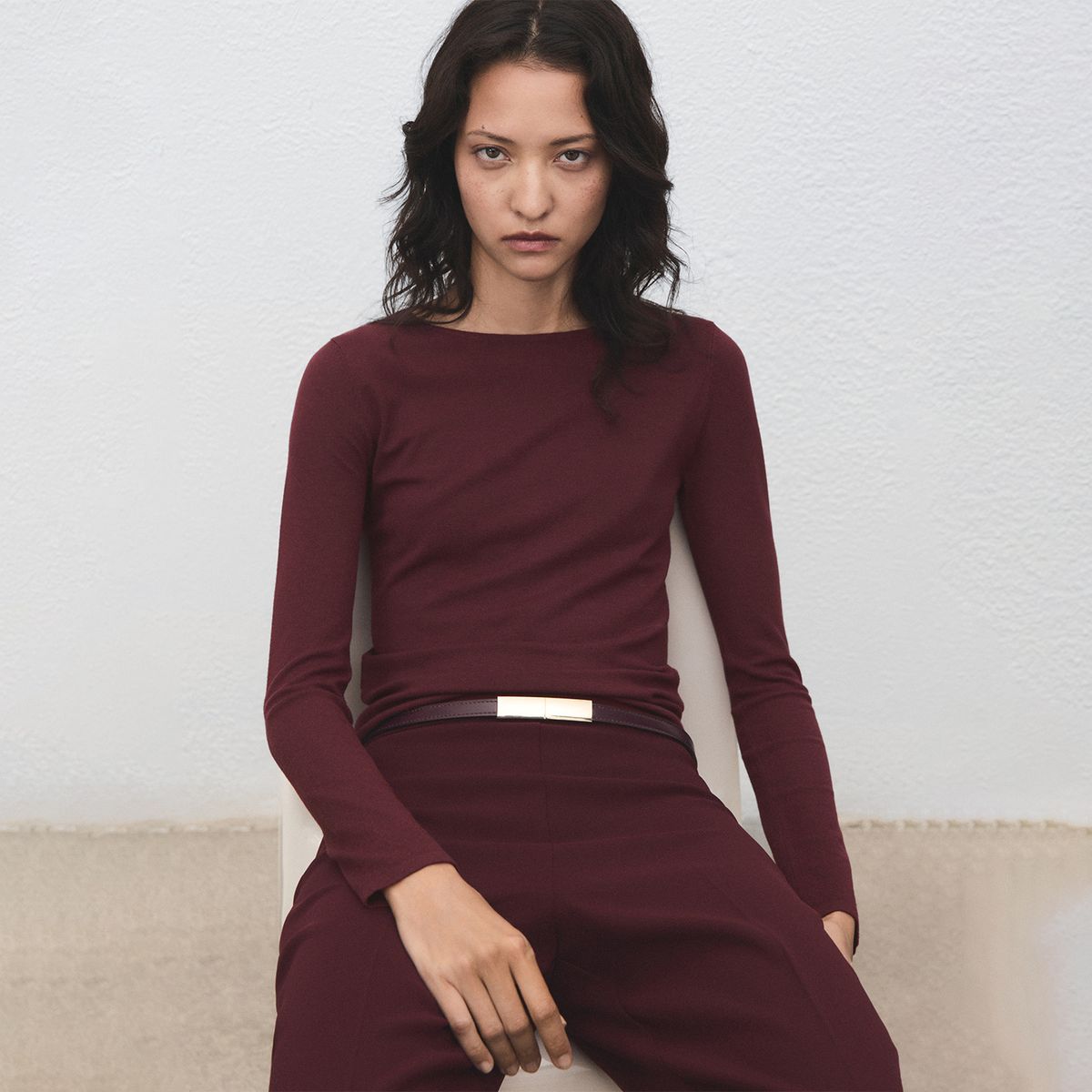 MANGO - Chompa Manga Larga Mujer Mango