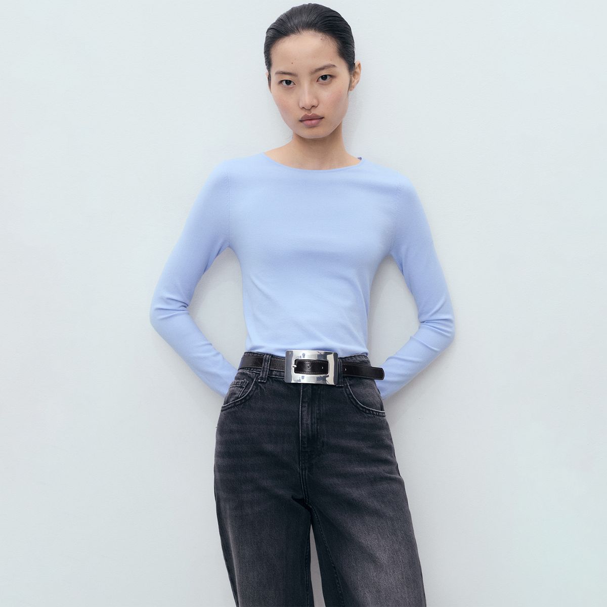 MANGO - Chompa Manga Larga Mujer Mango