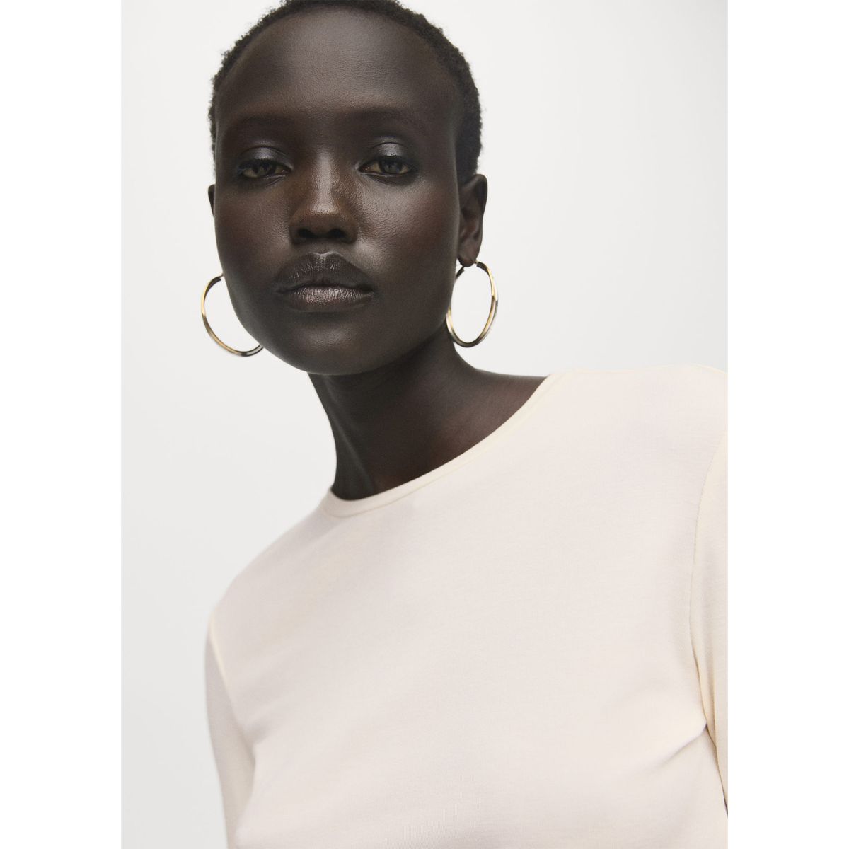 MANGO - Polo Manga Larga Mujer Mango