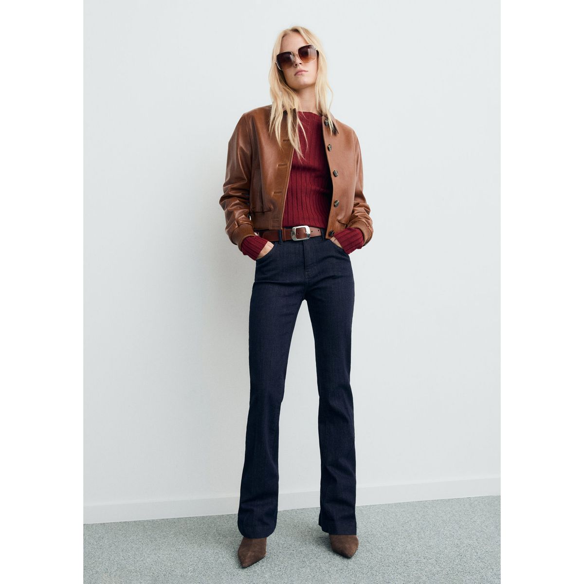 MANGO - Chompa Manga Larga Mujer Mango