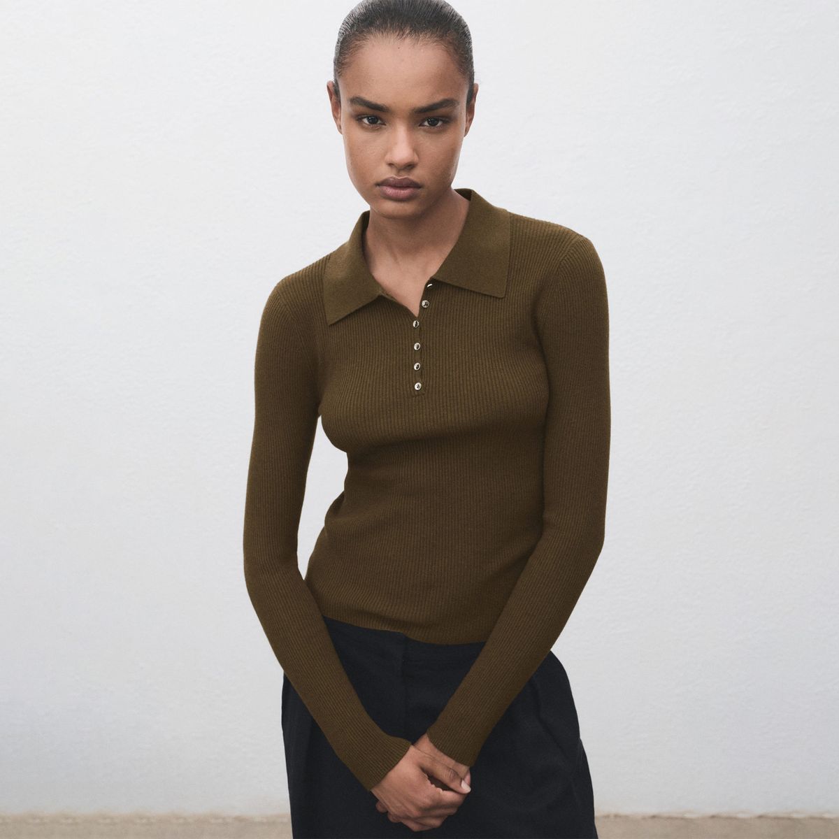 MANGO - Chompa Manga Larga Mujer Mango