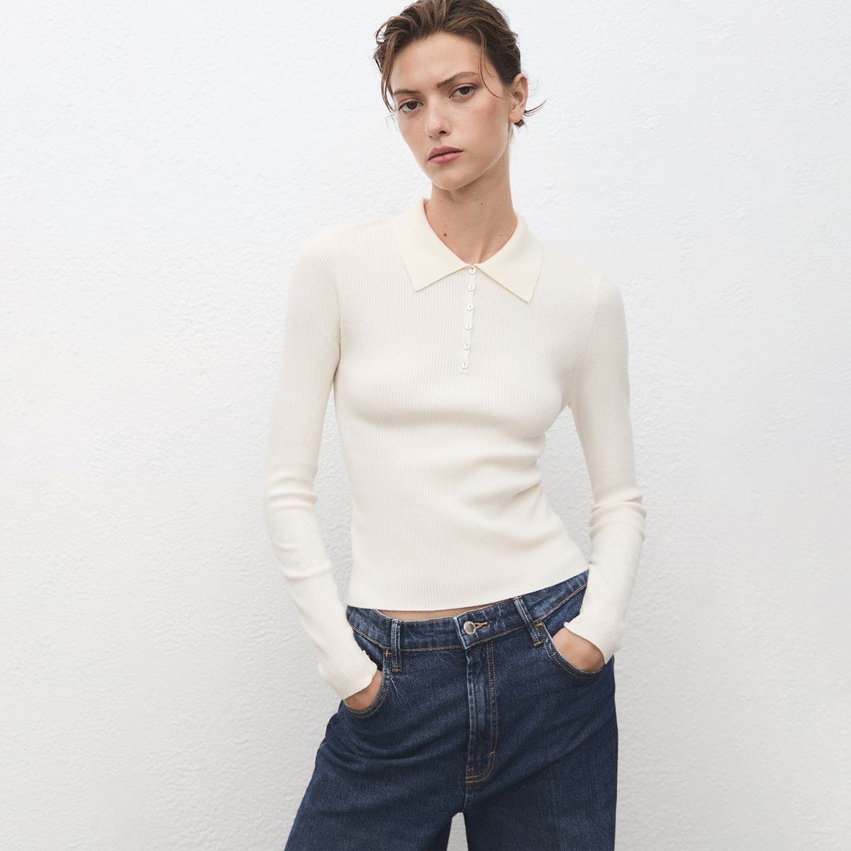 MANGO - Chompa Manga Larga Mujer Mango