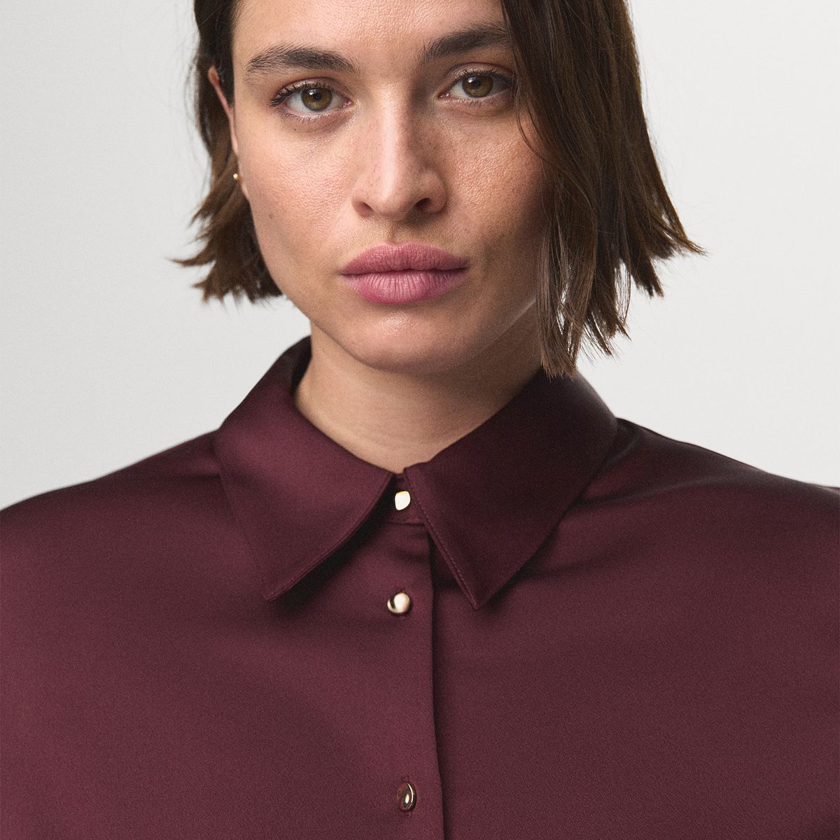 MANGO - Blusa Manga Larga Mujer Mango