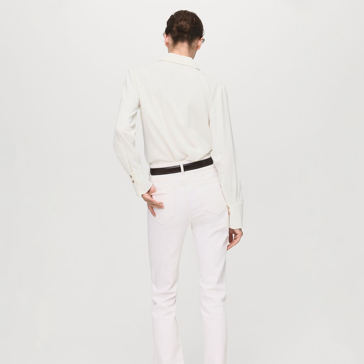 MANGO - Blusa Manga Larga Mujer Mango