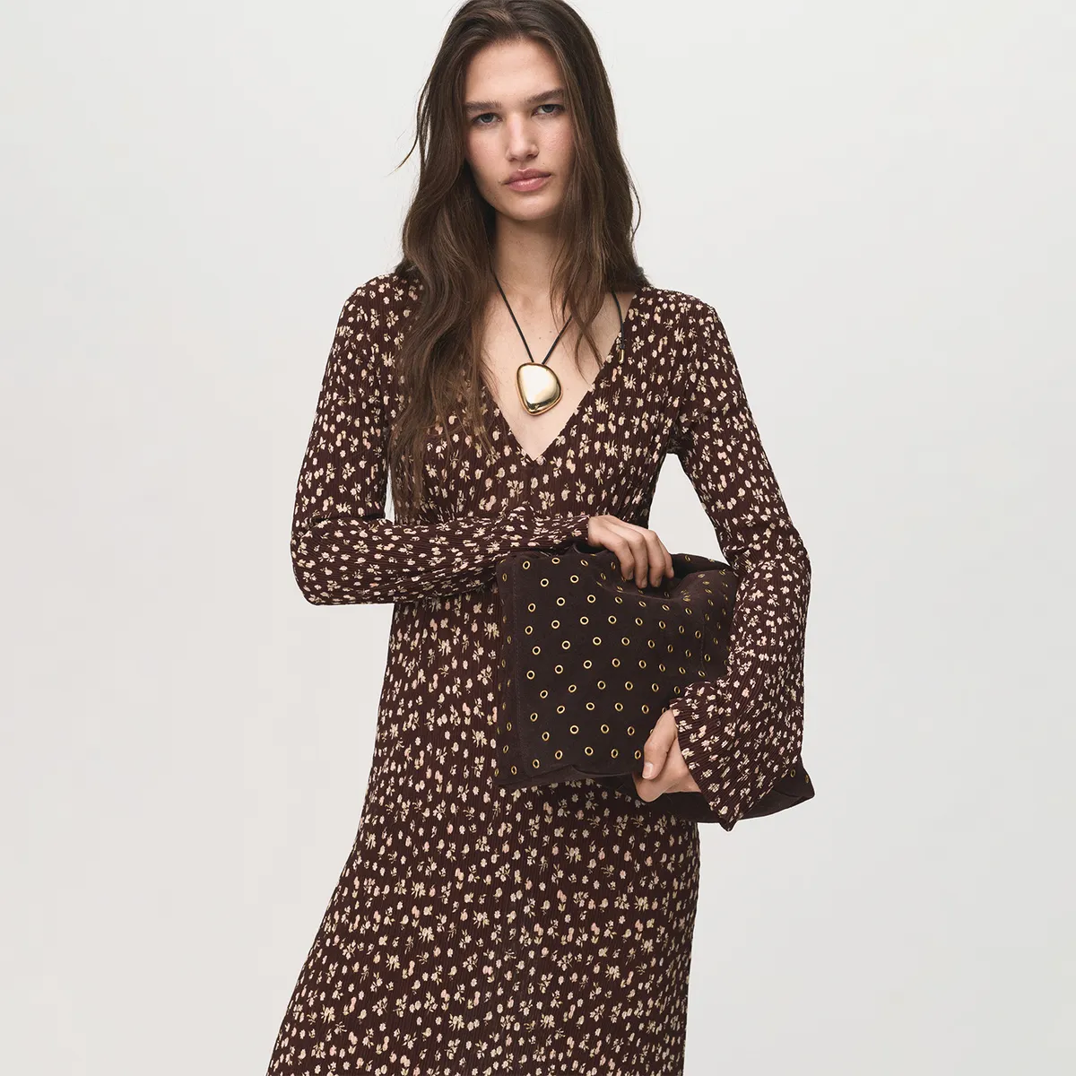 MANGO - Vestido Largo Mujer Mango