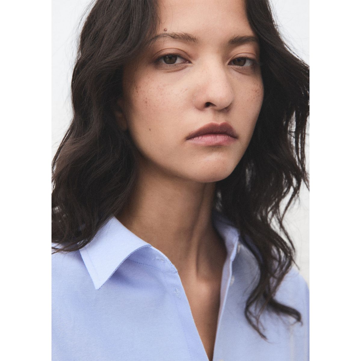 MANGO - Blusa Manga Larga Mujer Mango