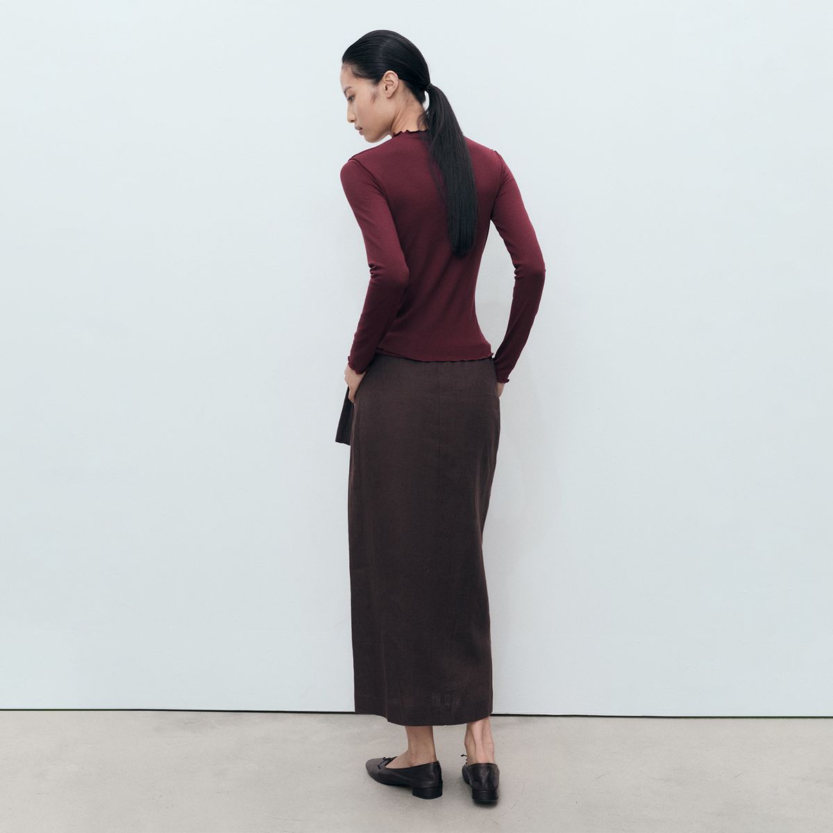 MANGO - Polo Manga Larga Mujer Mango