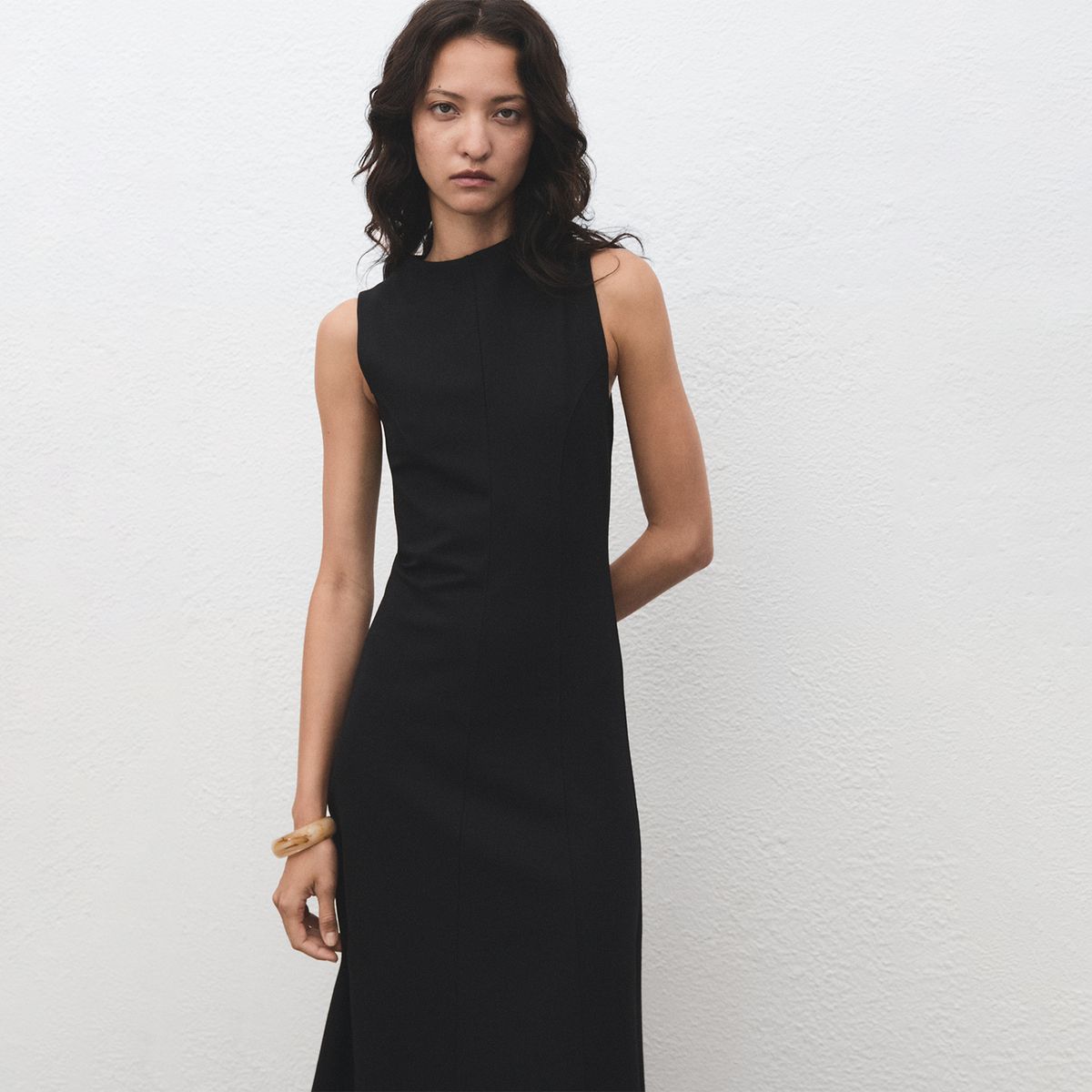 MANGO - Vestido Largo Mujer Mango