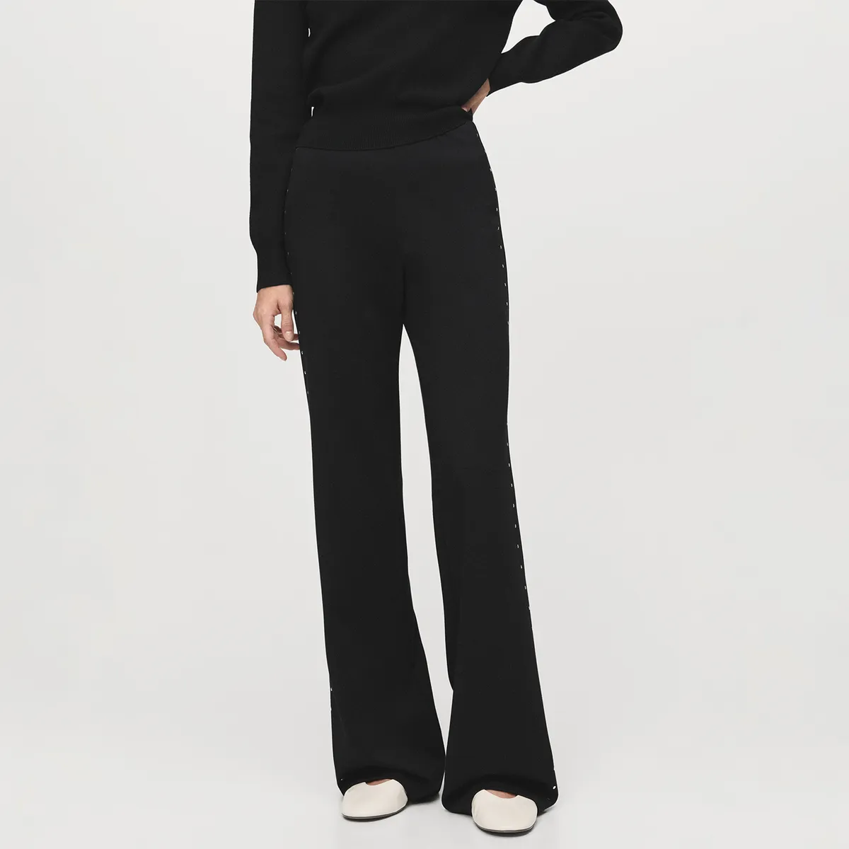 MANGO - Leggings Flare Mujer Mango