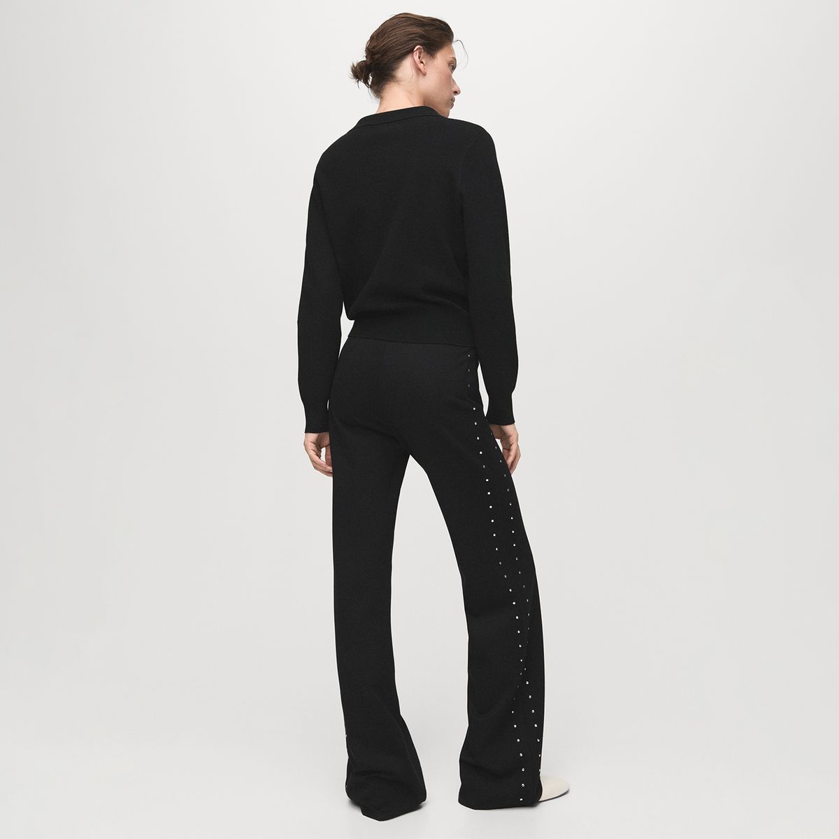 MANGO - Leggings Flare Mujer Mango