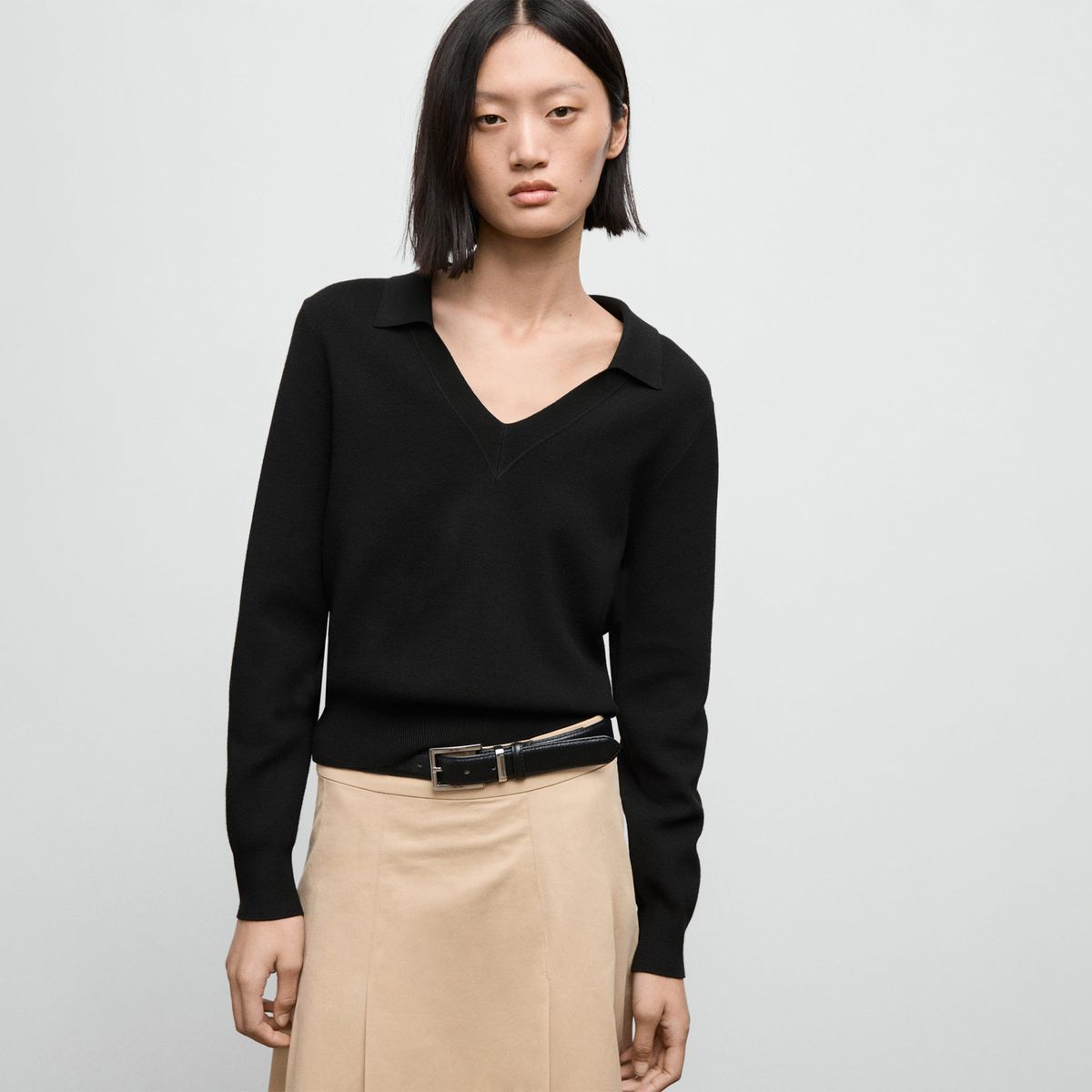 MANGO - Chompa Manga Larga Mujer Mango