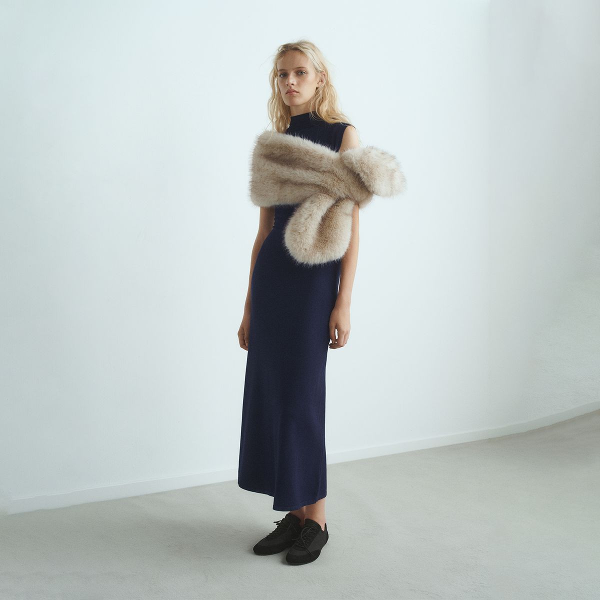 MANGO - Vestido Largo Mujer Mango