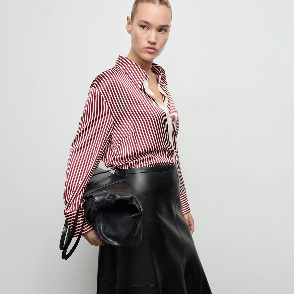 MANGO - Blusa Manga Larga Mujer Mango