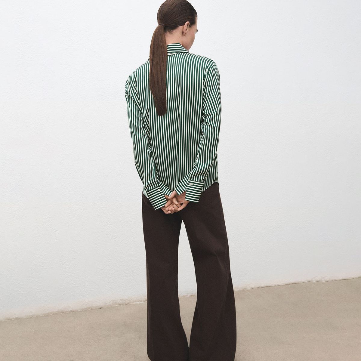 MANGO - Blusa Manga Larga Mujer Mango