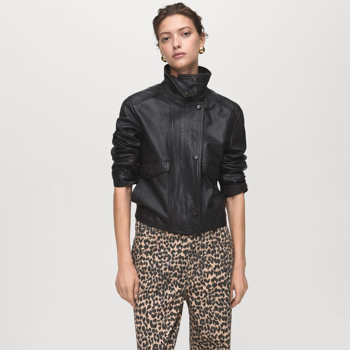 MANGO - Jean Straight Tiro Alto Mujer Mango