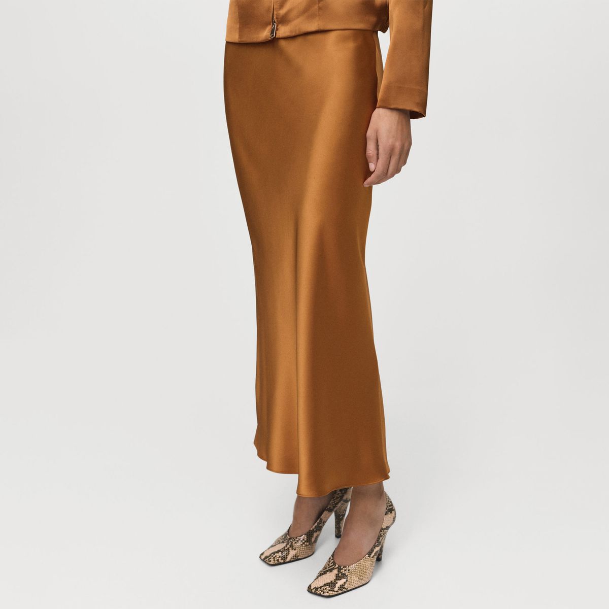 MANGO - Falda Larga Mujer Mango