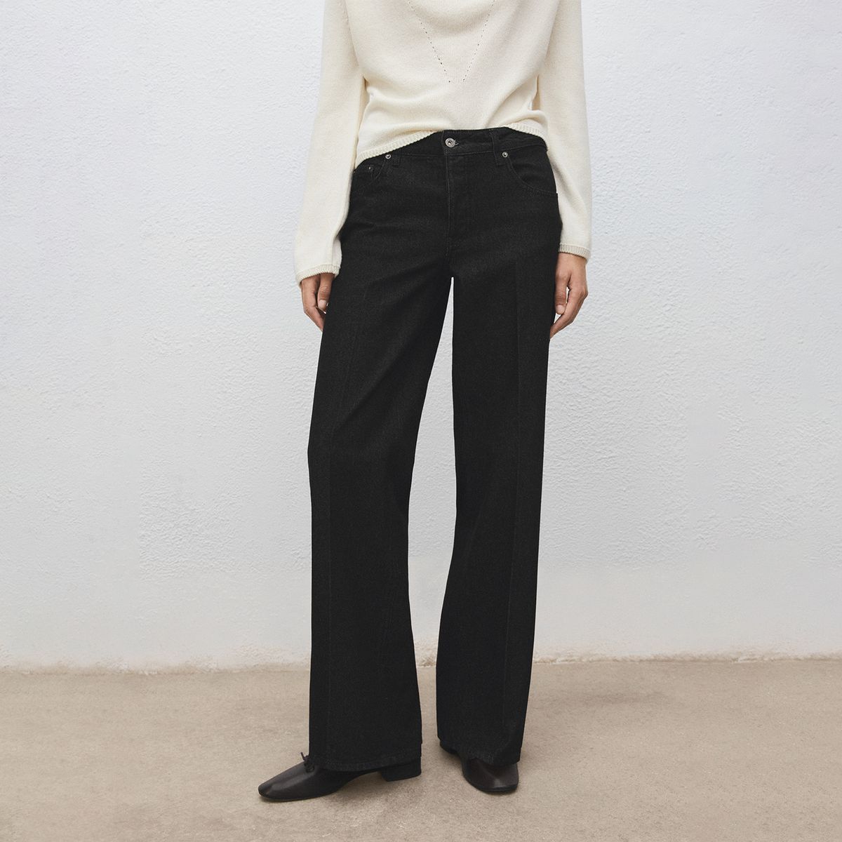 MANGO - Jean Straight Tiro Bajo Mujer Mango