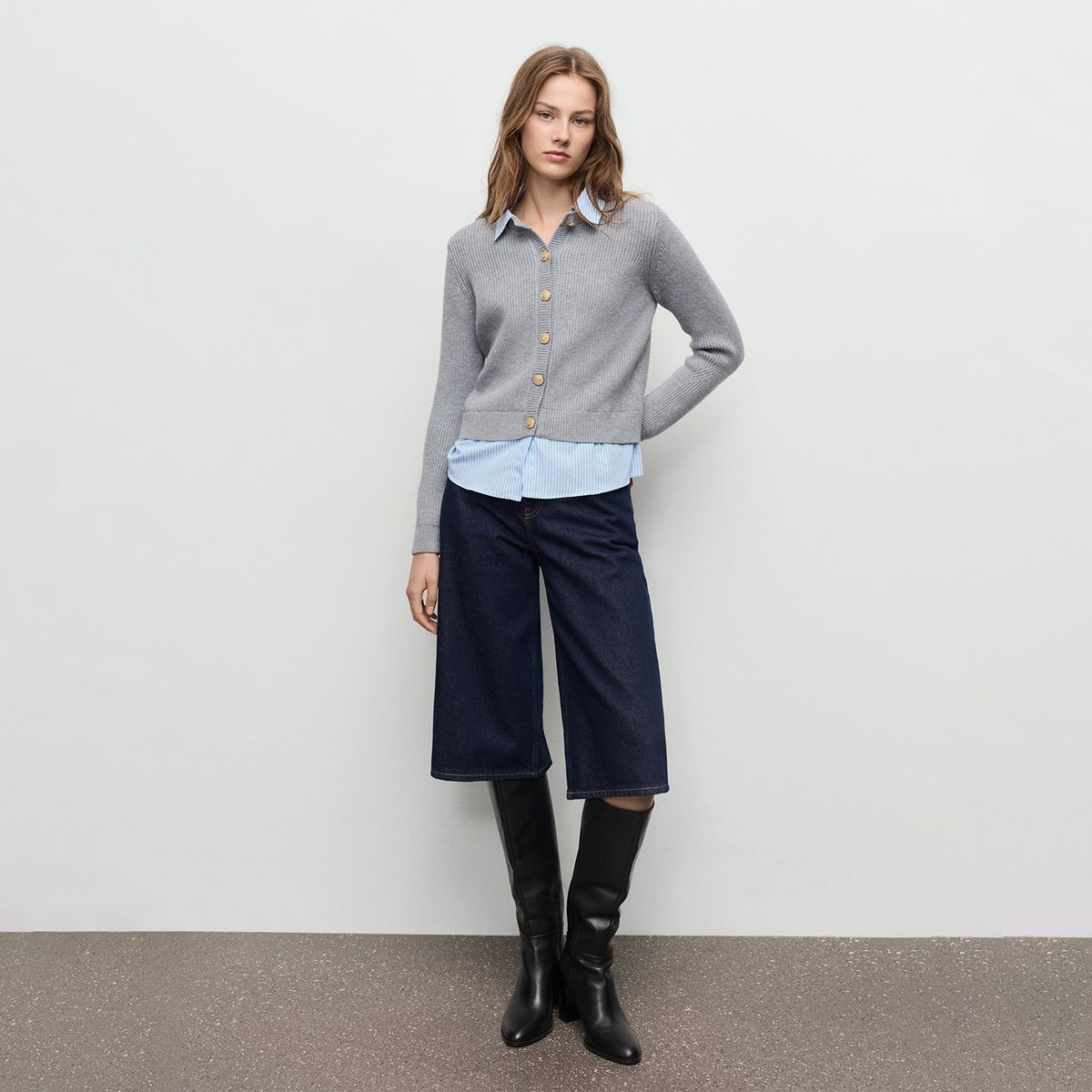 MANGO - Chompa Manga Larga Mujer Mango