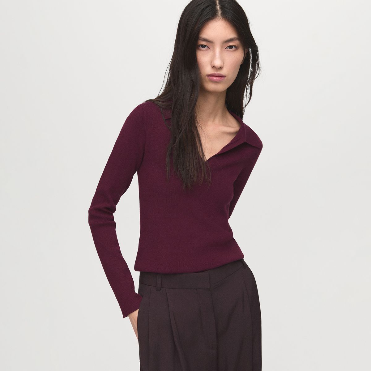 MANGO - Chompa Manga Larga Mujer Mango