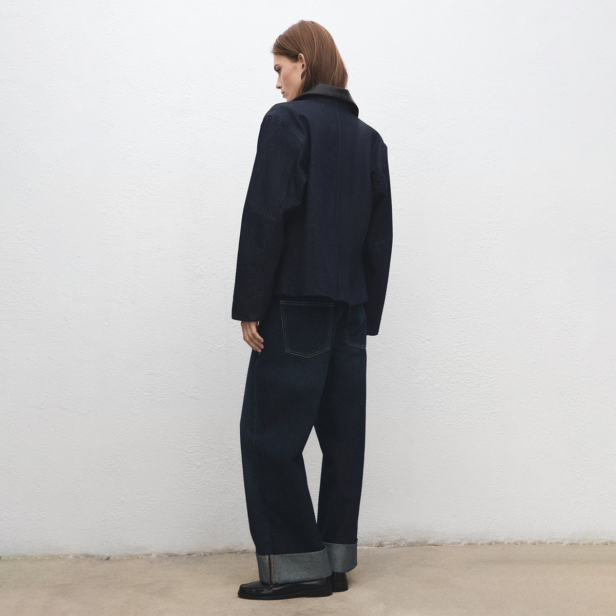 MANGO - Jean Wide Leg Tiro Medio Mujer Mango