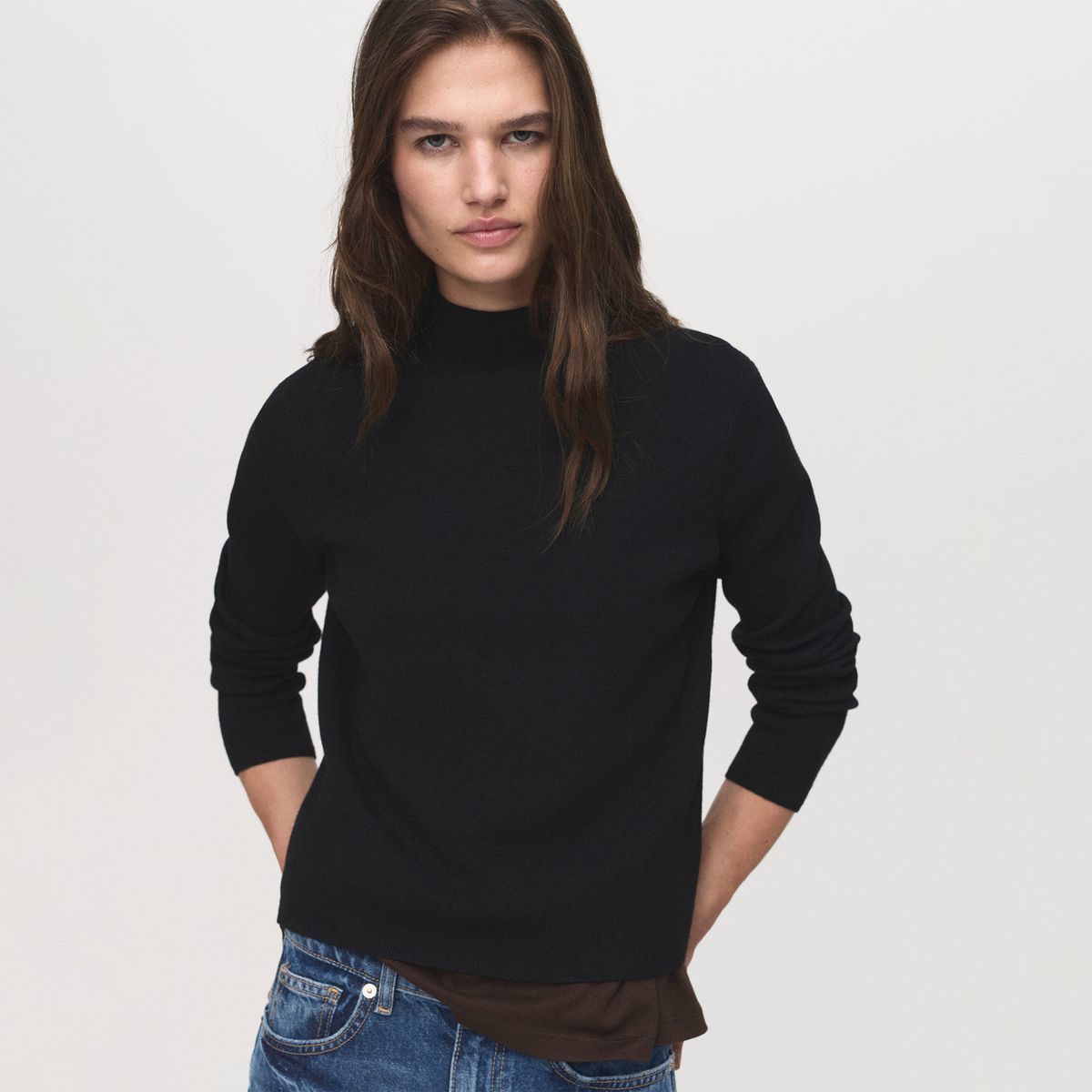 MANGO - Chompa Manga Larga Mujer Mango