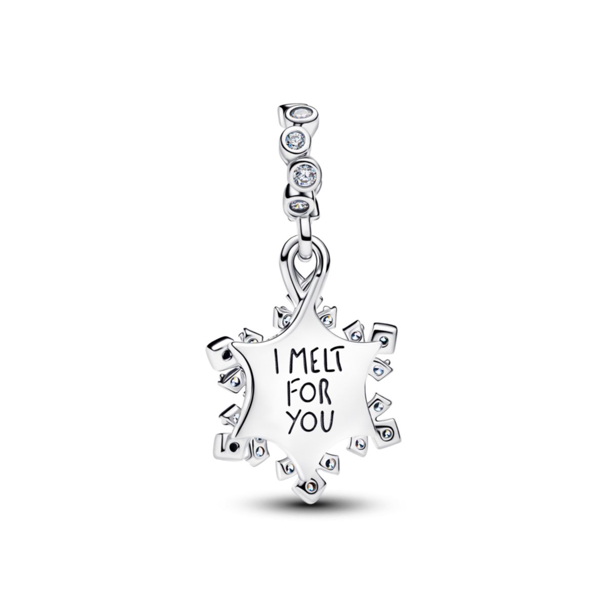 PANDORA - Charm Colgante Doble Copo De Nieve Opalescente
