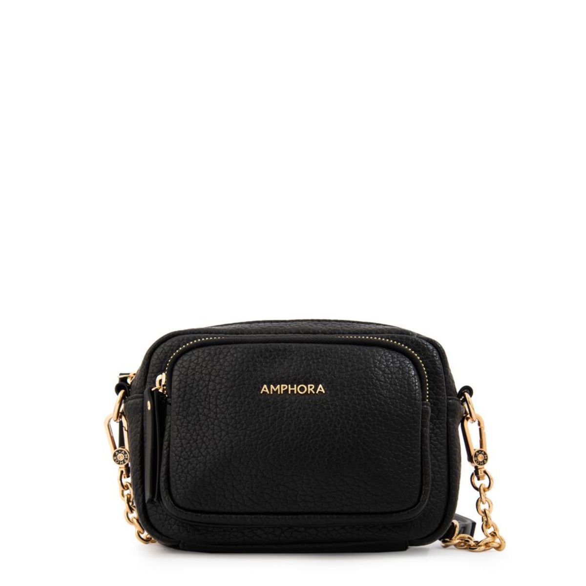 AMPHORA - Cartera Crossbody Amphora Denis Negro Y Textura