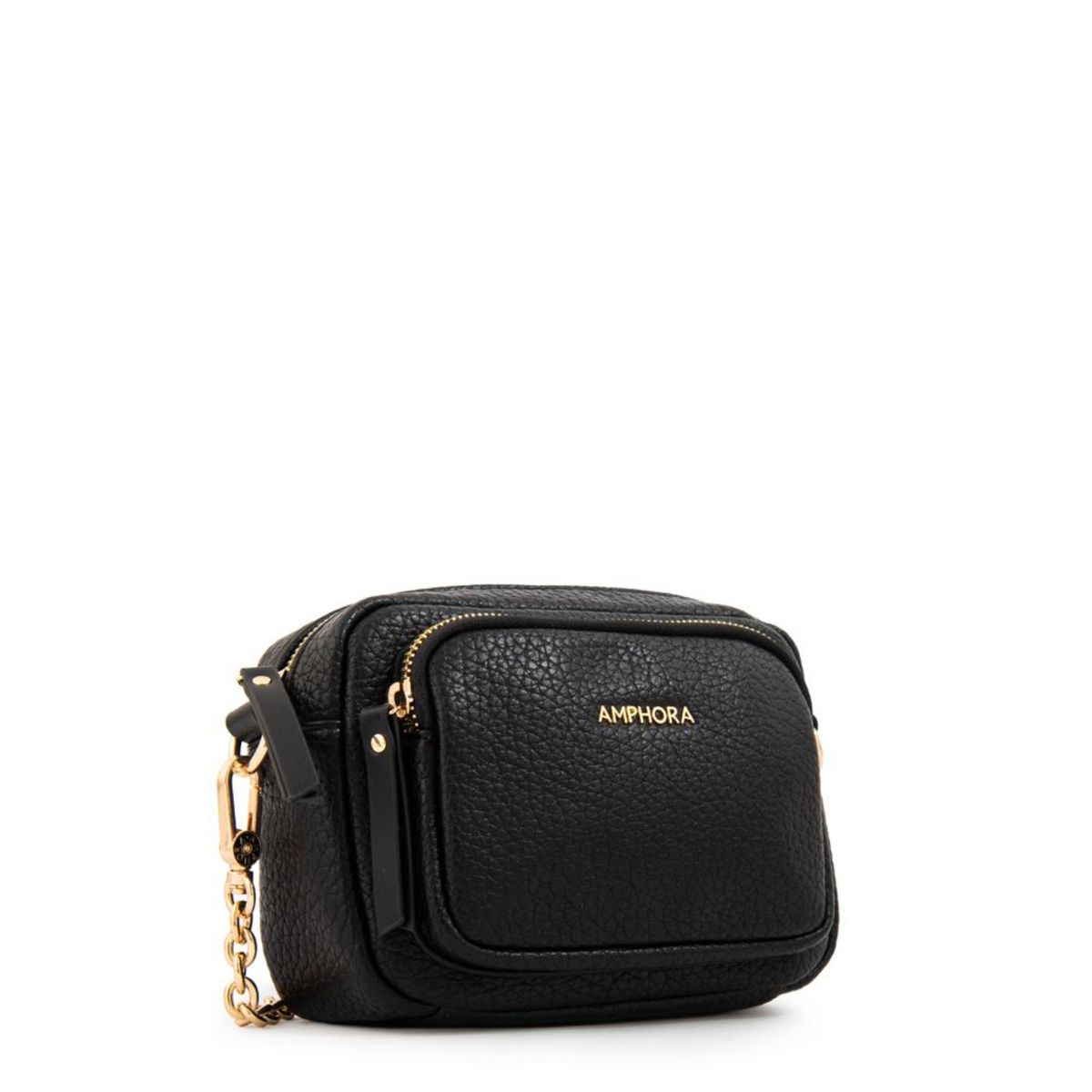 AMPHORA - Cartera Crossbody Amphora Denis Negro Y Textura