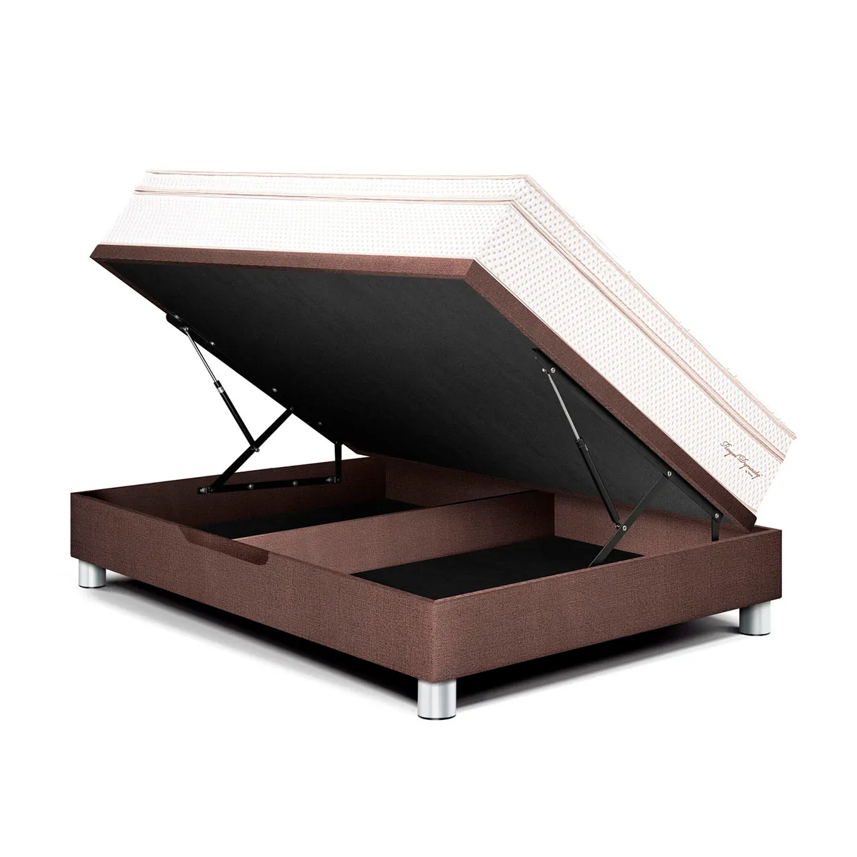PARAISO - Dormitorio Boxet Blocks Royal Dynasty 1.5 Plz Chocolate  Almohada Viscoelástica