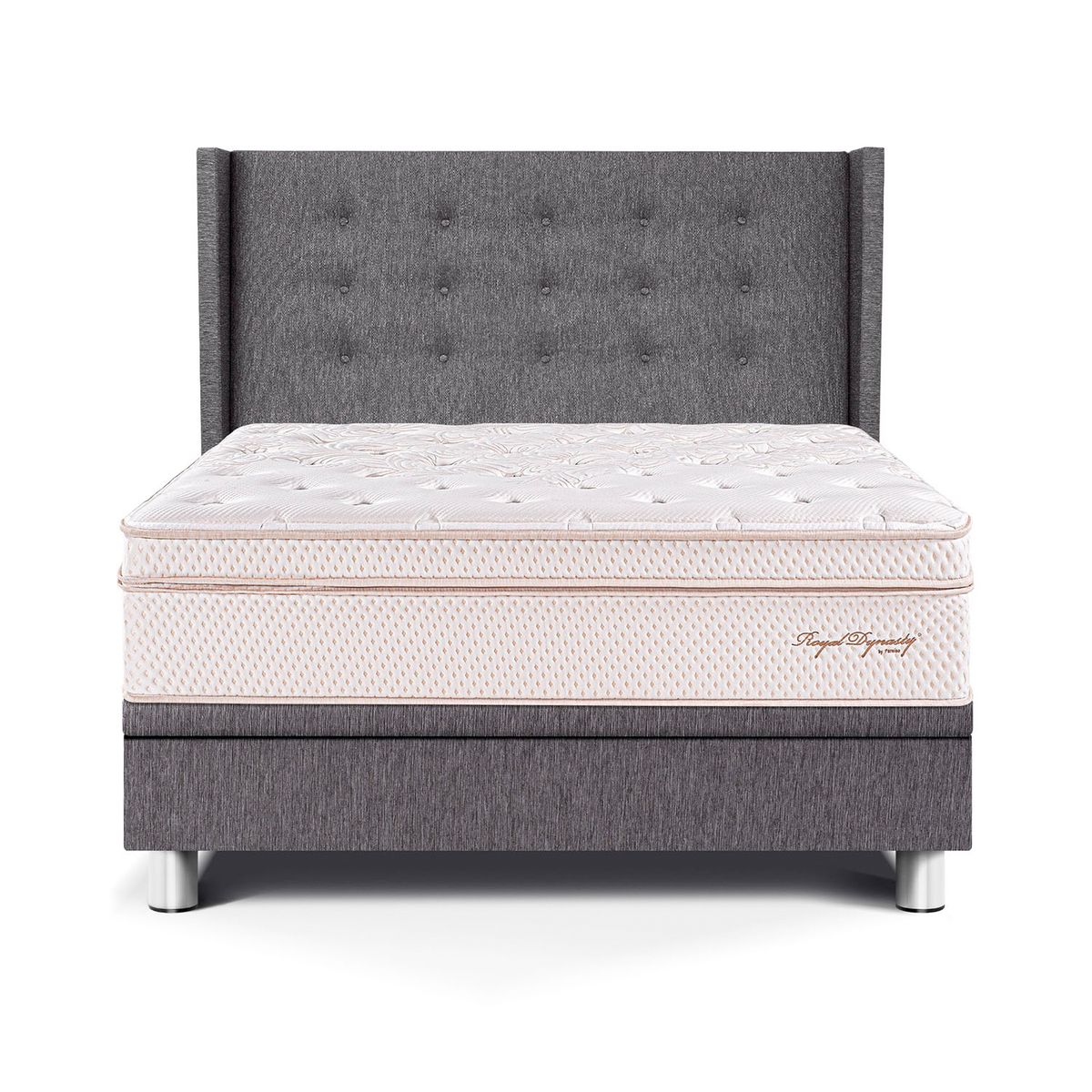 PARAISO - Dorrmitorio Boxet Gold Royal Dynasty 2 Plz + 2 Almohadas Viscoelásticas