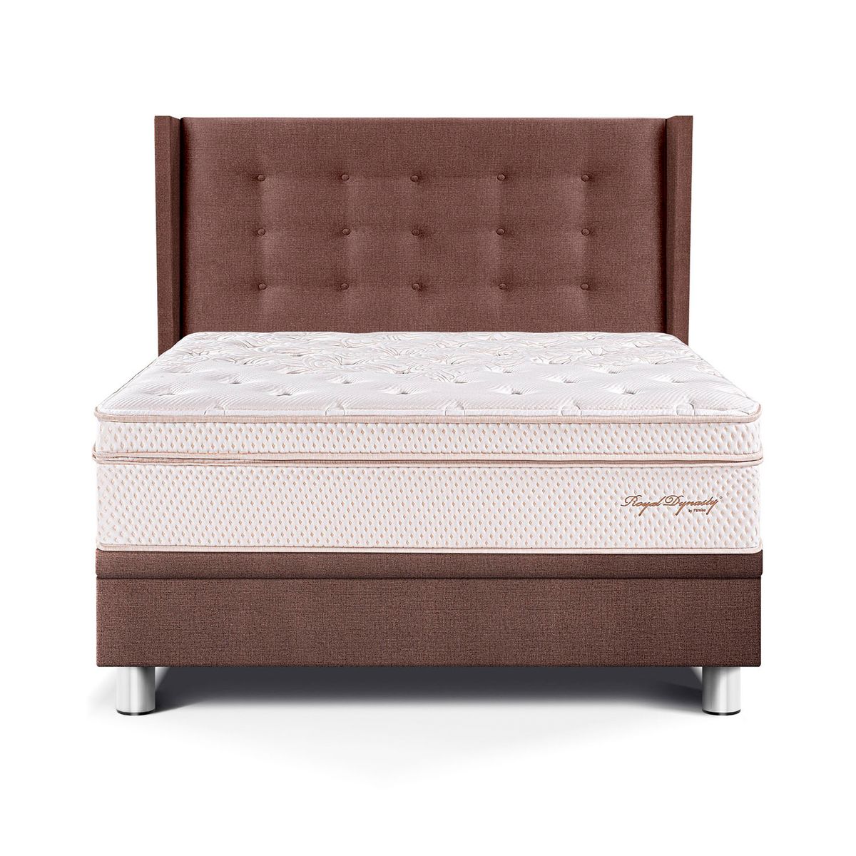 PARAISO - Dorrmitorio Boxet Gold Royal Dynasty 2 Plz + 2 Almohadas Viscoelásticas