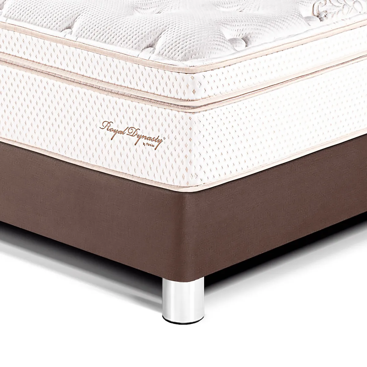 PARAISO - Dormitorio Royal Dynasty 2 Plz + 2 Veladores Han + 2 Almohadas Viscoelásticas