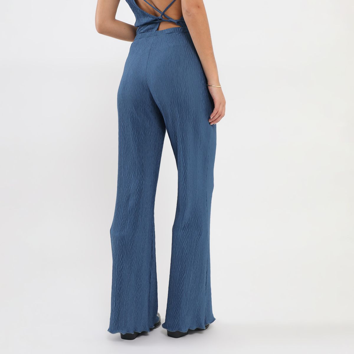 DENIMLAB - Pantalón Flare Tiro Alto Mujer Denimlab