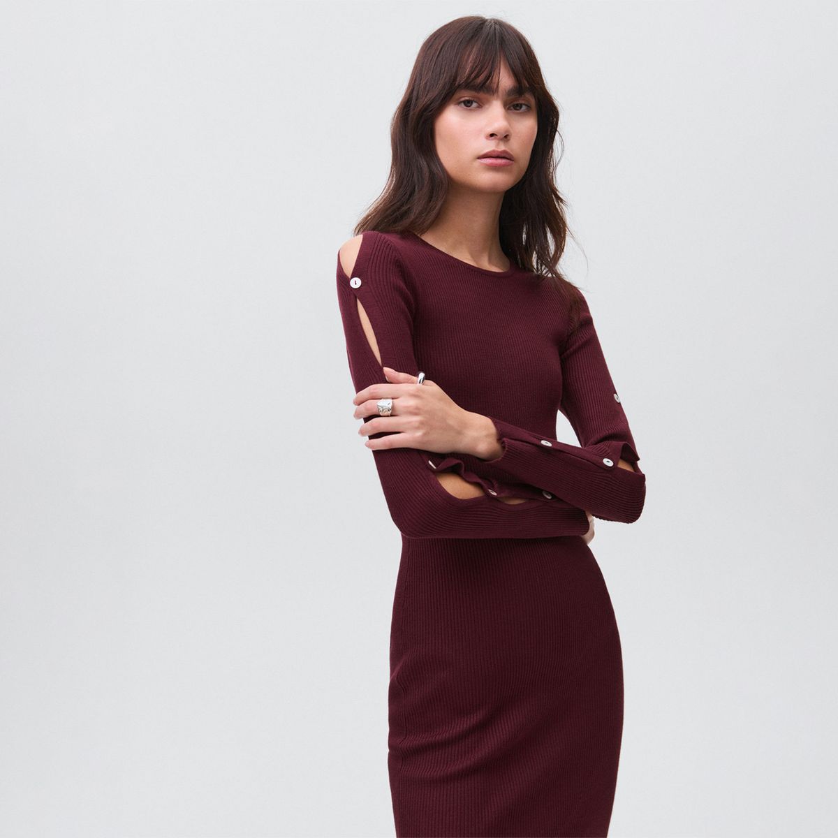 MANGO TEEN - Vestido Largo Mujer Mango Teen