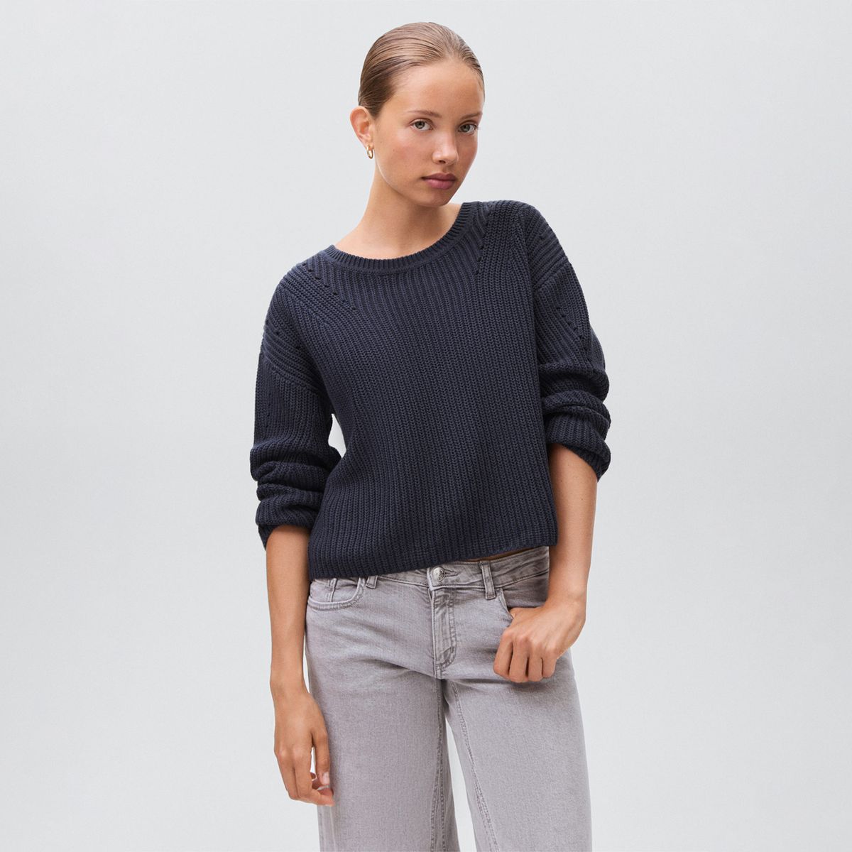 MANGO TEEN - Chompa Manga Larga Mujer Mango Teen