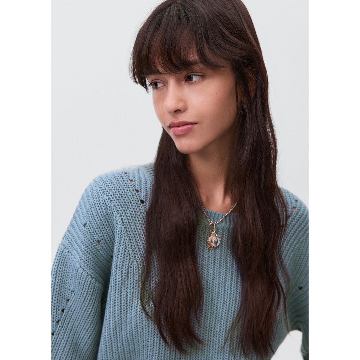 MANGO TEEN - Chompa Manga Larga Mujer Mango Teen