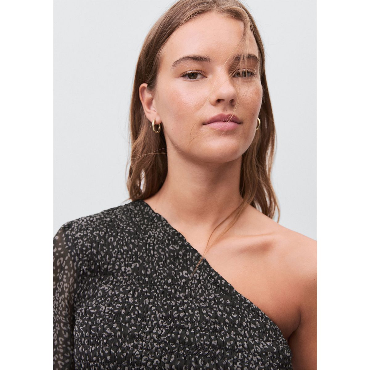 MANGO TEEN - Blusa Asimétrica Mujer Mango Teen