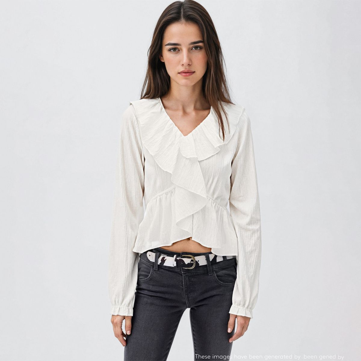 MANGO TEEN - Blusa Manga Larga Mujer Mango Teen