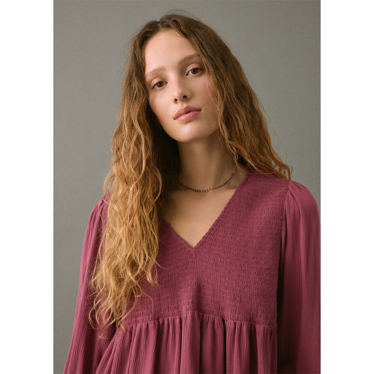 MANGO TEEN - Blusa Manga Larga Mujer Mango Teen