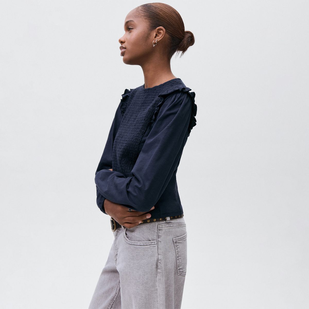 MANGO TEEN - Polo Manga Larga Mujer Mango Teen